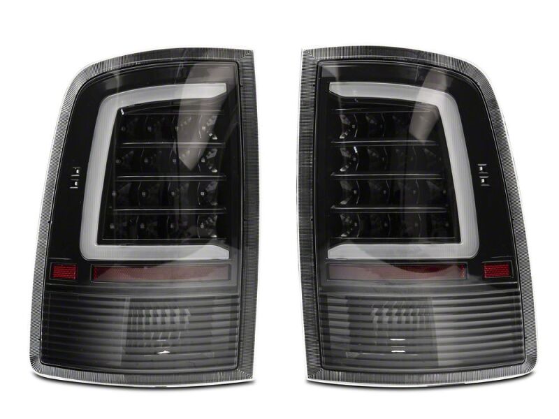 Raxiom 09-18 Dodge RAM 1500 Axial Series LED Tail Lights- Black Housing- Clear Lens - R113541 - close-up view 5