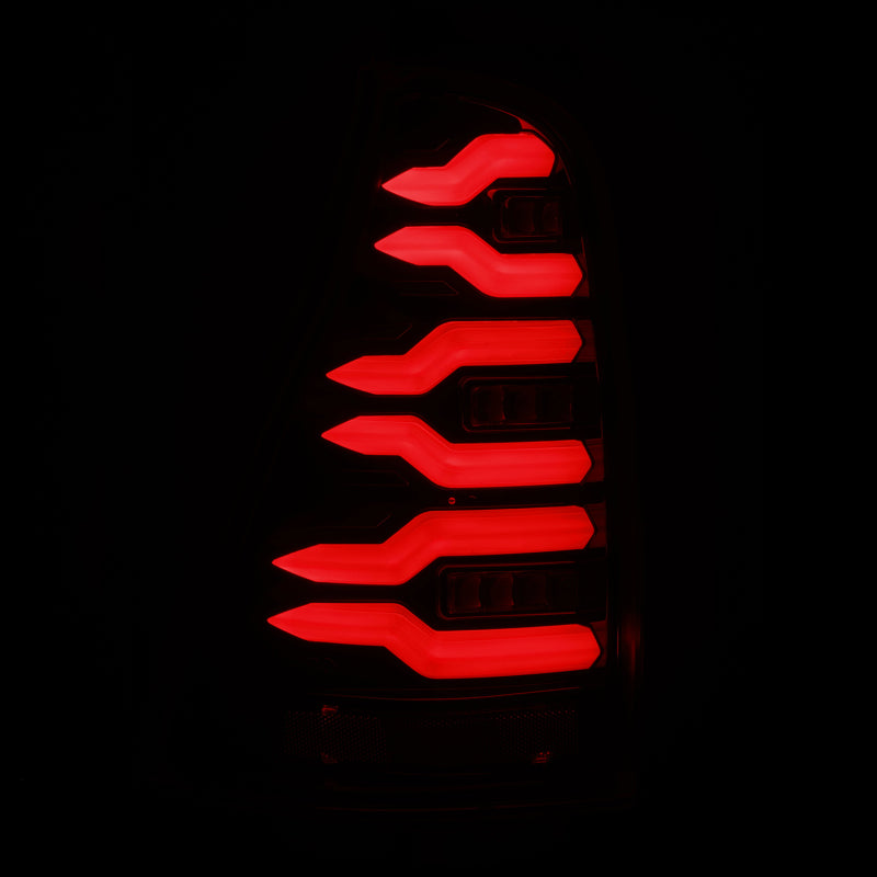 AlphaRex 03-09 Toyota 4Runner LUXX-Series LED Tail Lights- Black - 690070
