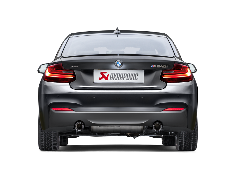 Akrapovic 16-17 BMW M240i (F22 F23) Evolution Line Cat Back (SS) w/ Carbon Tips (Req. Link Pipe) - MTP-BM/SS/4H