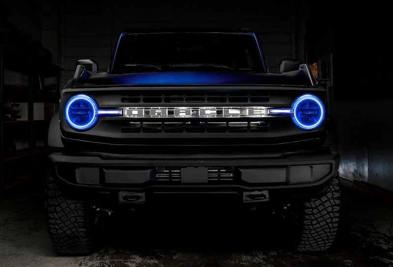 Oracle 2122 Ford Bronco Headlight Halo Kit w/DRL Bar  Base Headlights w/Simple Control SEE WARRANTY - 1471-504