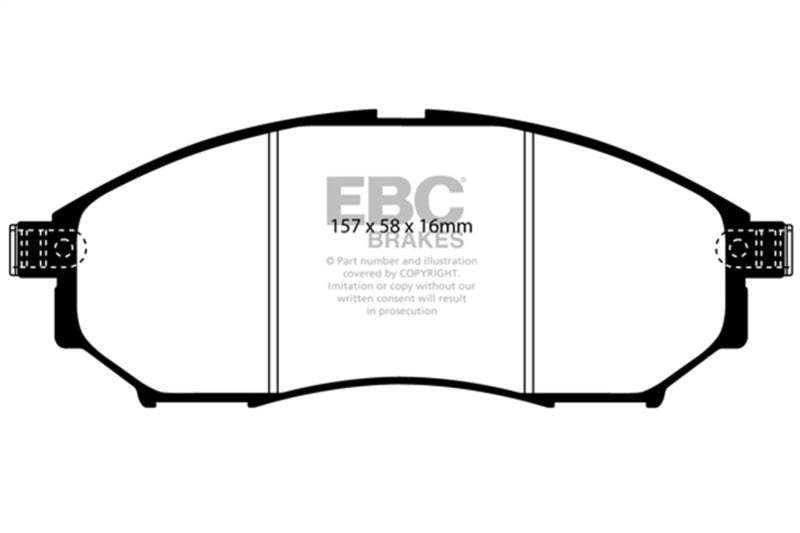 EBC 06-09 Infiniti FX35 3.5 Greenstuff Front Brake Pads - DP61671
