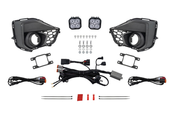 Diode Dynamics 2024 Ford Mustang GT SS3 Add-On Fog Lamp Kit White Sport - DD7970 for 2024-2026 Ford Mustang - front view