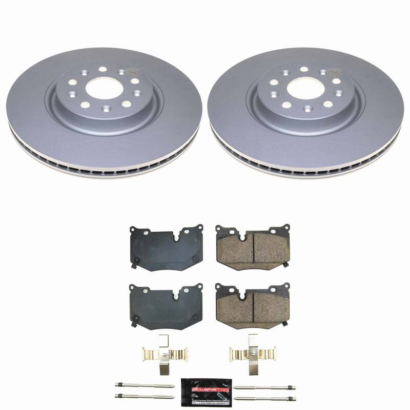 Power Stop 20-25 Chevrolet Corvette Rear Z23 Coated Brake Kit - CPK8531-23