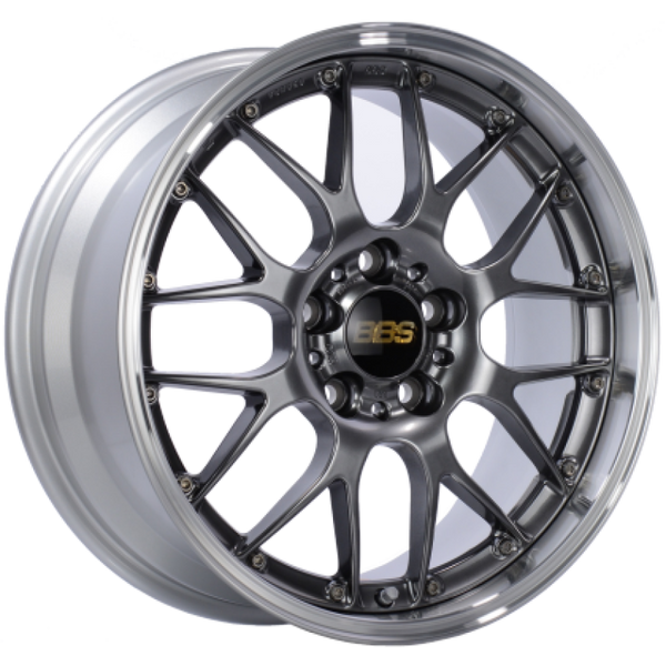 BBS RS-GT 18x9 5x120 ET45 / 72.5 CB Diamond Black Center Diamond Cut Lip Wheel - RS946HDBPK by BBS