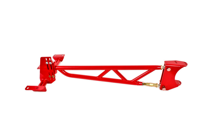 BMR 93-02 F-Body w/o DSL Torque Arm Tunnel Mount (For Stock Exhaust) - Red - TA013R by BMR Suspension - front view