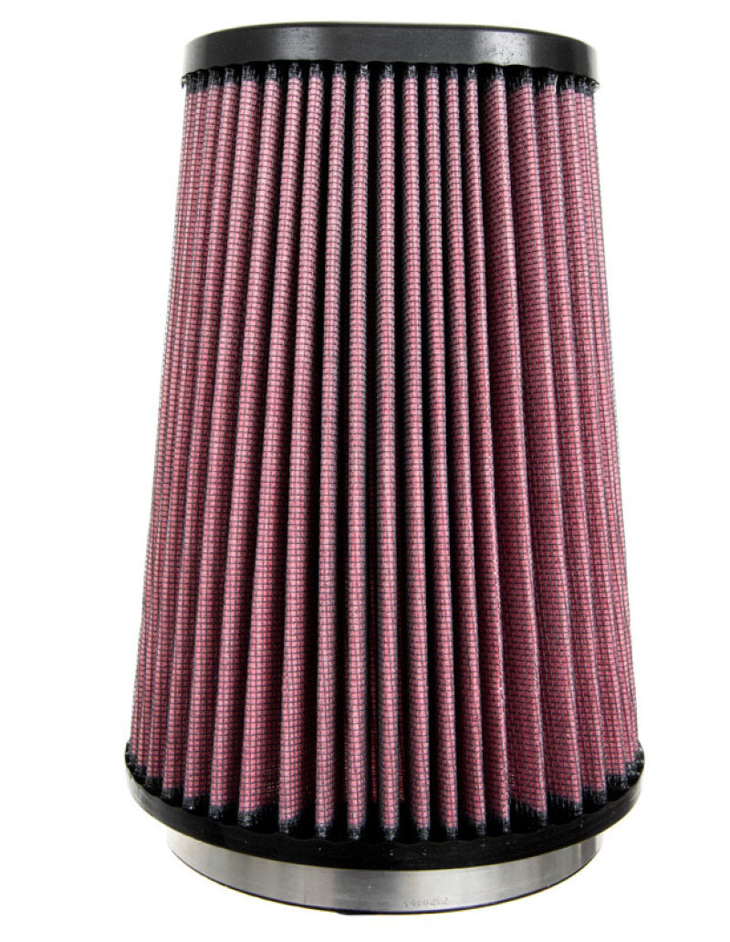 K&amp;N Universal Round Clamp-On Air Filter 4-1/2in FLG, 5-7/8in B, 3-1/4in X 4-1/2in T, 8in H - RU-1021