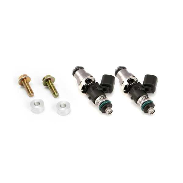 Injector Dynamics ID1050-XDS Fuel Injectors Polaris RZR 14mm Adapter Top w/ Connectors (Set of 2) - 1050.16.01.48.14.2 by Inj