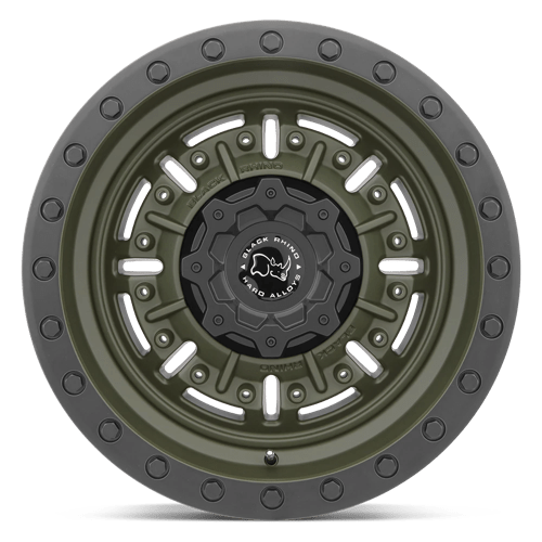 Black Rhino Hard Alloys Abrams 18X9.5 6X139.7 -18MM Olive Drab Green