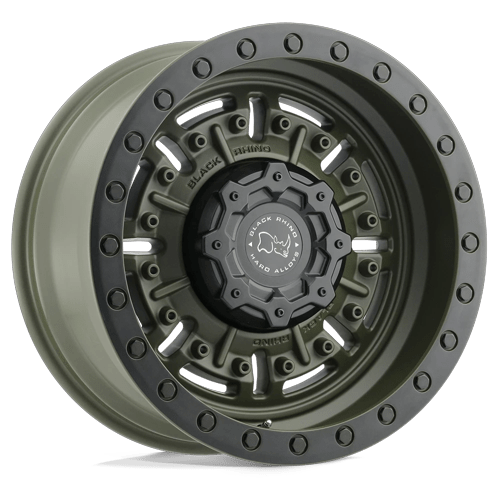 Black Rhino Hard Alloys Abrams 18X9.5 6X139.7 -18MM Olive Drab Green
