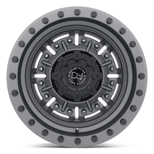 Black Rhino Hard Alloys Abrams 20X9.5 5X127 -18MM Textured Matte Gunmetal
