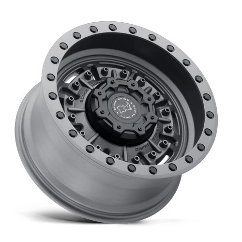 Black Rhino Hard Alloys Abrams 18X9.5 5X127 -18MM Textured Matte Gunmetal