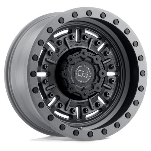Black Rhino Hard Alloys Abrams 20X9.5 5X127 -18MM Textured Matte Gunmetal