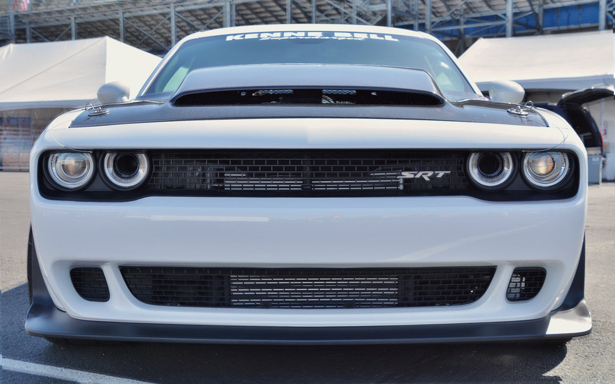 Anderson Composites 18-23 Dodge Challenger Type-DP Fiberglass Demon Style Cowl Hood - AC-HD18DGCHDM-KB-GF