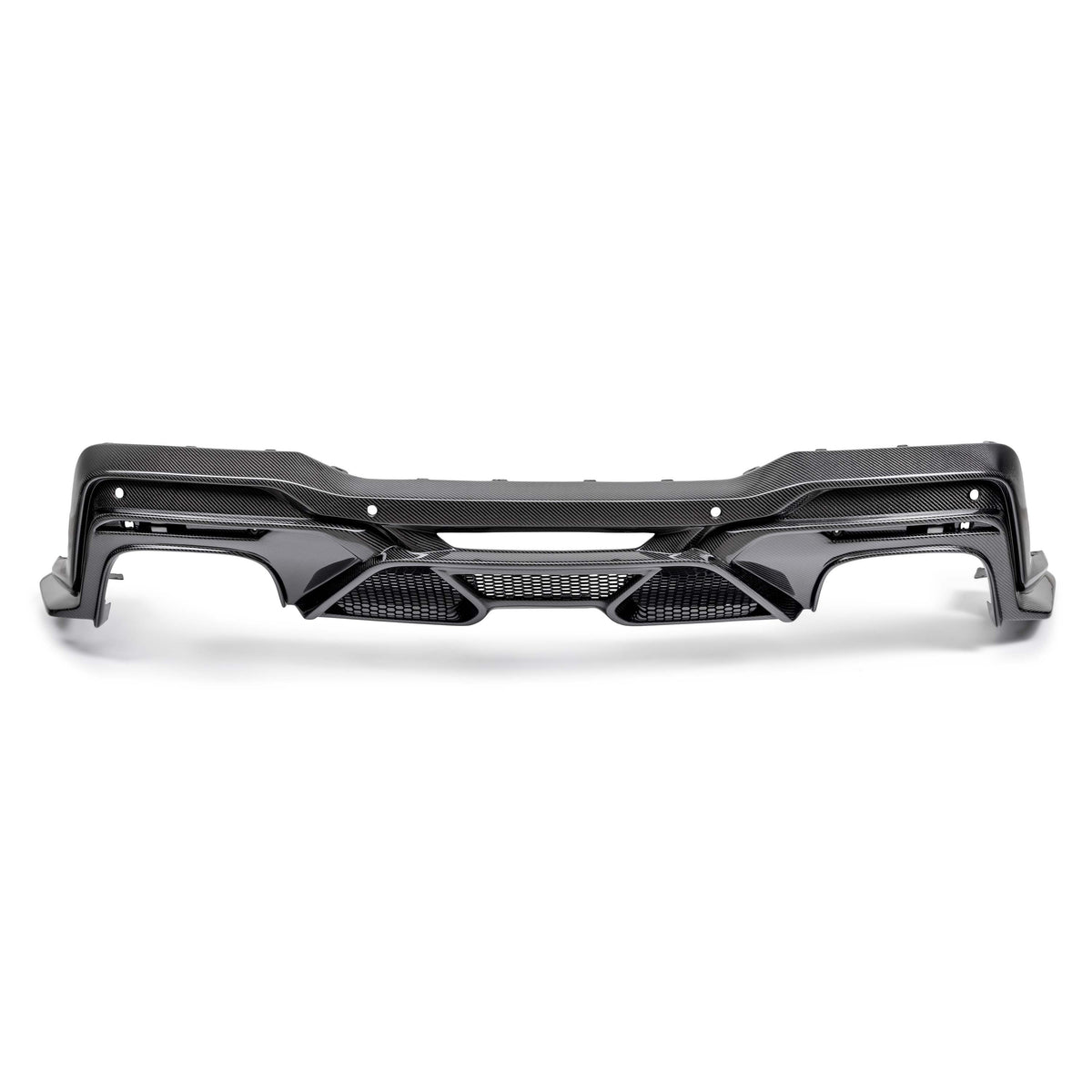 Anderson Composites 2024 Ford Mustang Type-GT5 Carbon Fiber Rear Diffuser - AC-RL24FDMU-GT5 for 2024-2026 Ford Mustang - angl