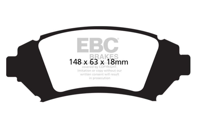 EBC 05 Buick Le Sabre (FWD) 3.8 (16in Wheels) Redstuff Front Brake Pads - DP31728C