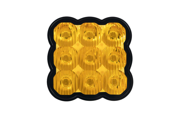 Diode Dynamics SS5 Lens - Yellow Driving - DD7222 by Diode Dynamics - front view
