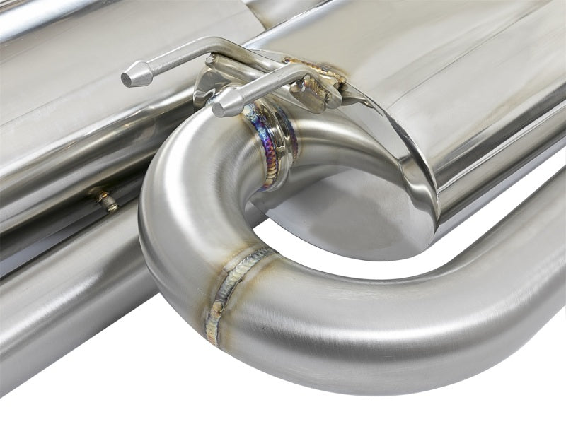 aFe Takeda 3in 304 SS Cat-Back Exhaust w/ Dual Center Black Tips 17+ Honda Civic Si (2dr) I4 1.5L - 49-36618-B