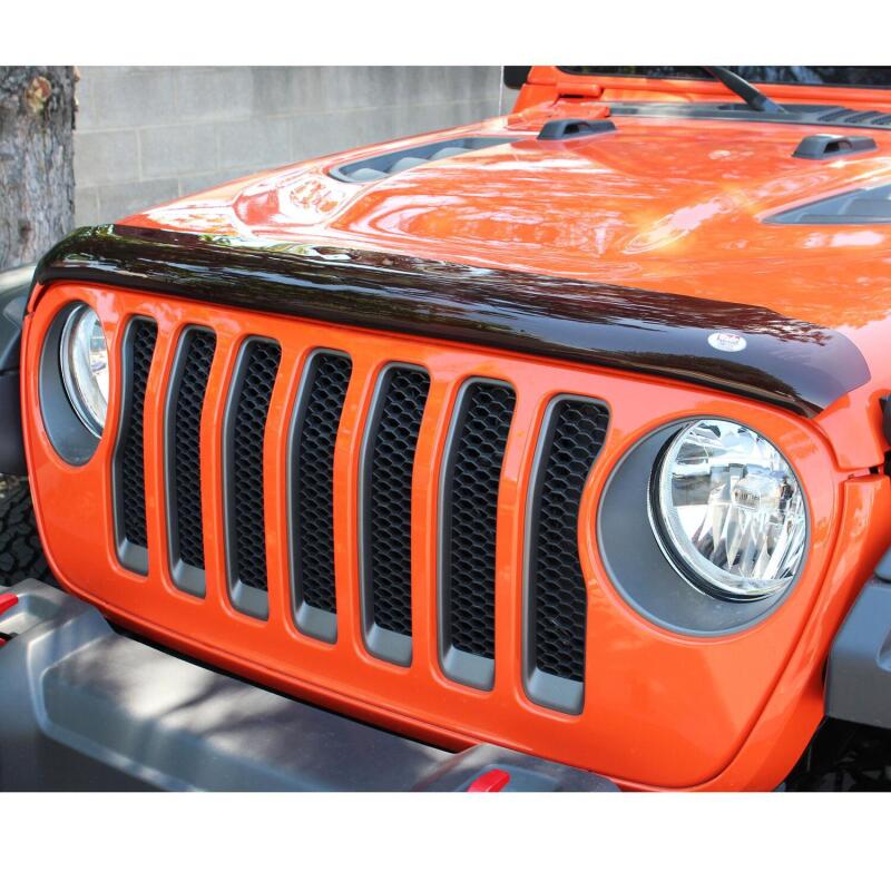 Westin 2018 Jeep Wrangler JL Wade Platinum Bug Shield - Smoke - 72-90152