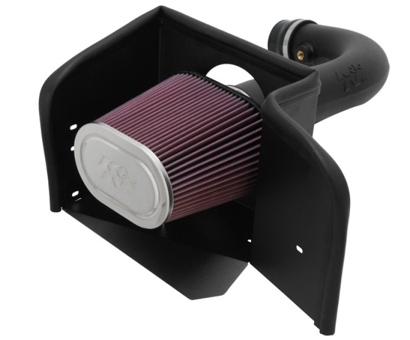 K&N 08-10 Dodge Ram V8-4.7L Aircharger Performance Intake - 63-1529 for 2008-2010 Dodge Ram 1500 - front view