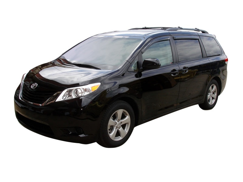 AVS 11-18 Toyota Sienna Ventvisor Outside Mount Window Deflectors 4pc - Smoke - 94365