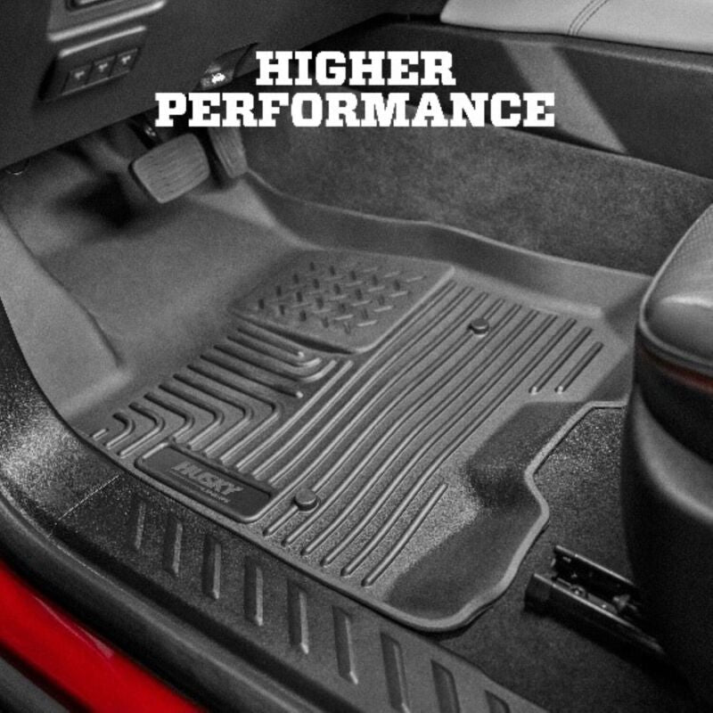 Husky Liners 2017 Chrysler Pacifica (Stow and Go) WeatherBeater 2nd Row Black Floor Liners - 14011HUL