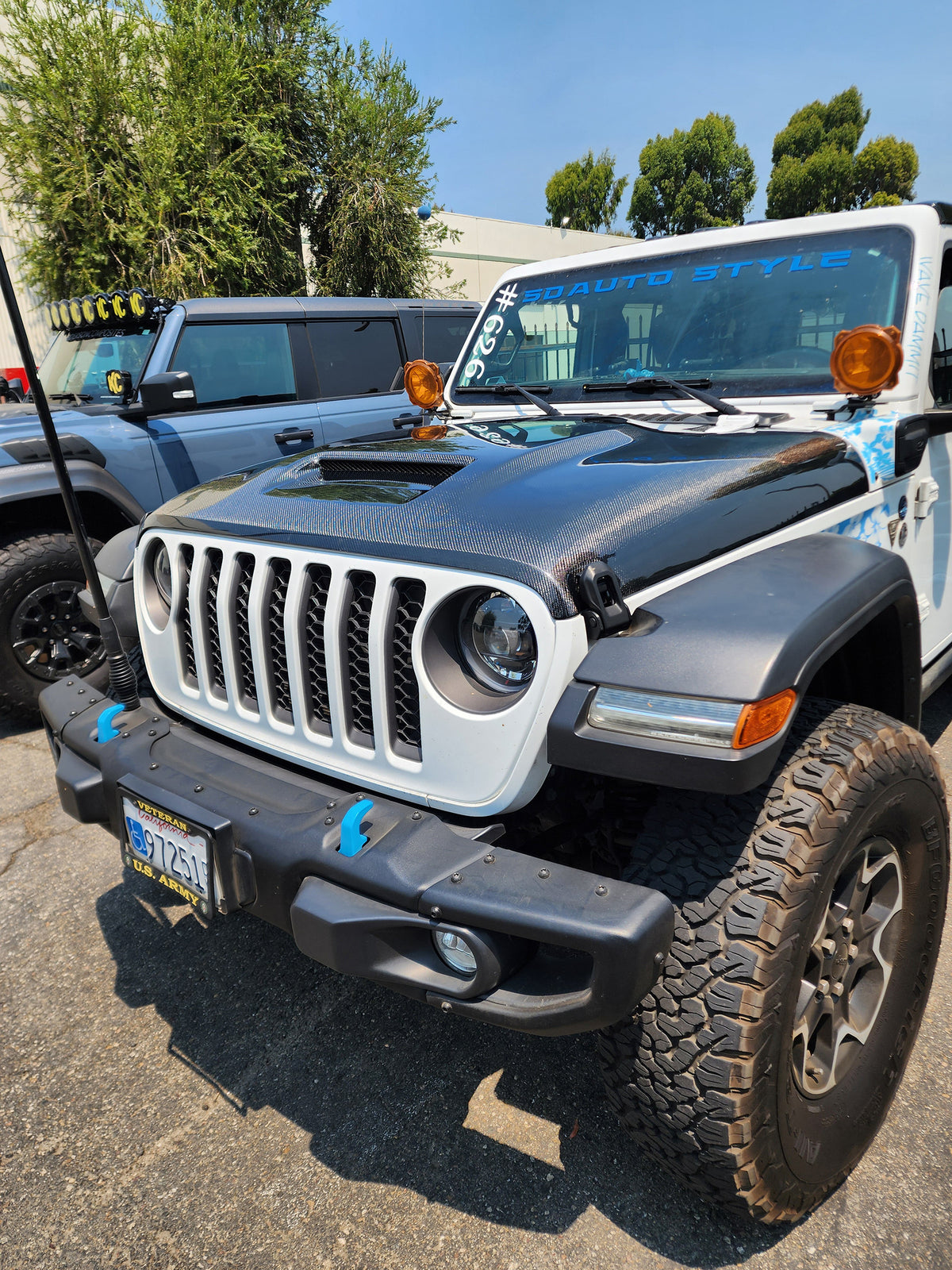 Anderson Composites 19-25 Jeep Wrangler/Gladiator Carbon Fiber Hood - MO Style - AC-HD18JPJL-MO