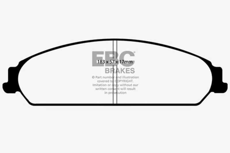 EBC 13-14 Chrysler 200 3.6 Greenstuff Front Brake Pads - DP21724