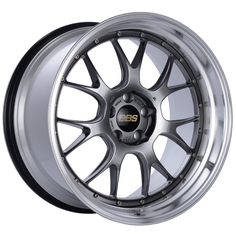 BBS LM-R 20x11 5x114.3 ET20 CB66 Diamond Black Center Diamond Cut Lip Wheel - LM330DBPK