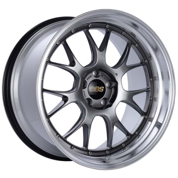 BBS LM-R 20x11 5x114.3 ET20 CB66 Diamond Black Center Diamond Cut Lip Wheel - LM330DBPK by BBS - front view