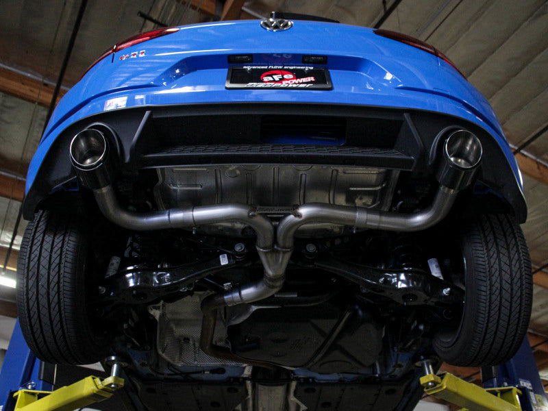 aFe 18-20 VW GTI (MK7.5) 2.0L MACH Force-Xp 3in to 2.5in 304 SS Axle-Back Exhaust System- Pol. Tips - 49-36421-P