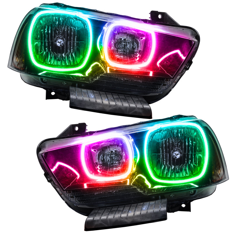 Oracle 11-14 Dodge Charger SMD HL (Non-HID) - ColorSHIFT w/ Simple Controller SEE WARRANTY - 7123-504
