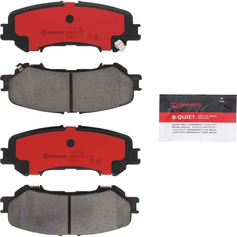 Brembo OE 17-21 Nissan TITAN/2017 TITAN XD PRIME Ceramic Brake Pad - Rear - P56132N