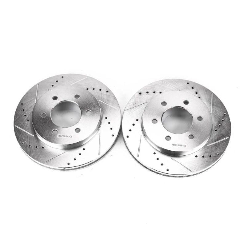 Power Stop 04-08 Ford F-150 Front Evolution Drilled &amp; Slotted Rotors - Pair