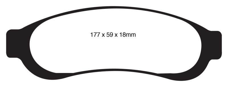 EBC 05-07 Ford F350 (inc Super Duty) 5.4 DRW 2WD Yellowstuff Rear Brake Pads - DP41779R