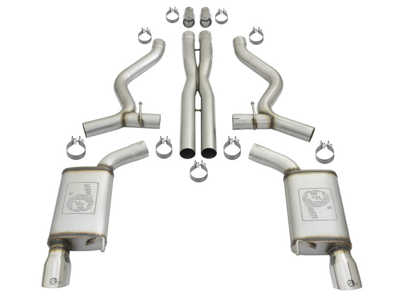 aFe 11-21 Dodge Durango V6-3.6L/V8-5.7L MACH Force-Xp 304 SS Cat-Back Exhaust System w/ Polished Tip - 49-32086-P