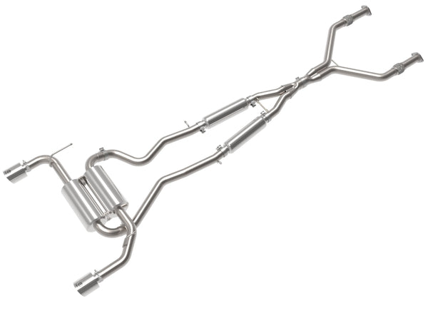 afe Takeda Cat-Back Exhaust System Infiniti Q50 14-15 V6-3.7L - 49-36136-P