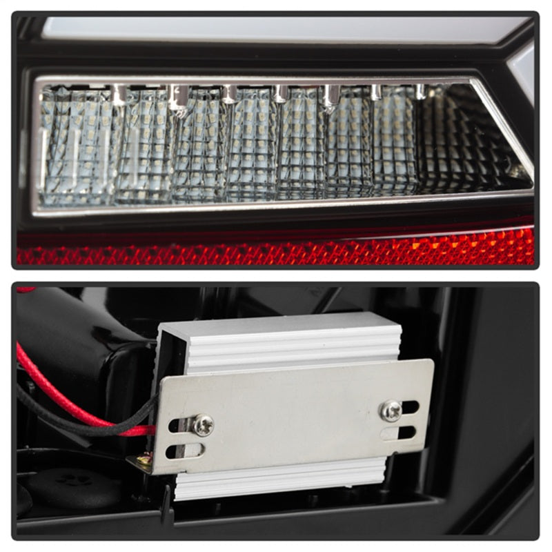 Spyder Apex 13-17 Audo A5 / S5 / RS5 (Factory LED) LED Tail Lights - Blk (ALT-YD-AA513LED-SEQGR-BK) - 5089045