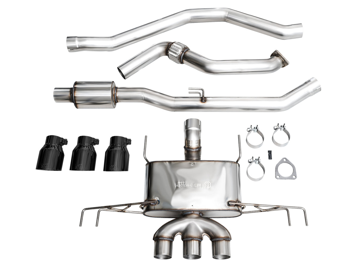 AWE Tuning 2023 Honda Civic Type R FL5 Touring Edition Exhaust w/ Triple Diamond Black Tips - 3015-53287
