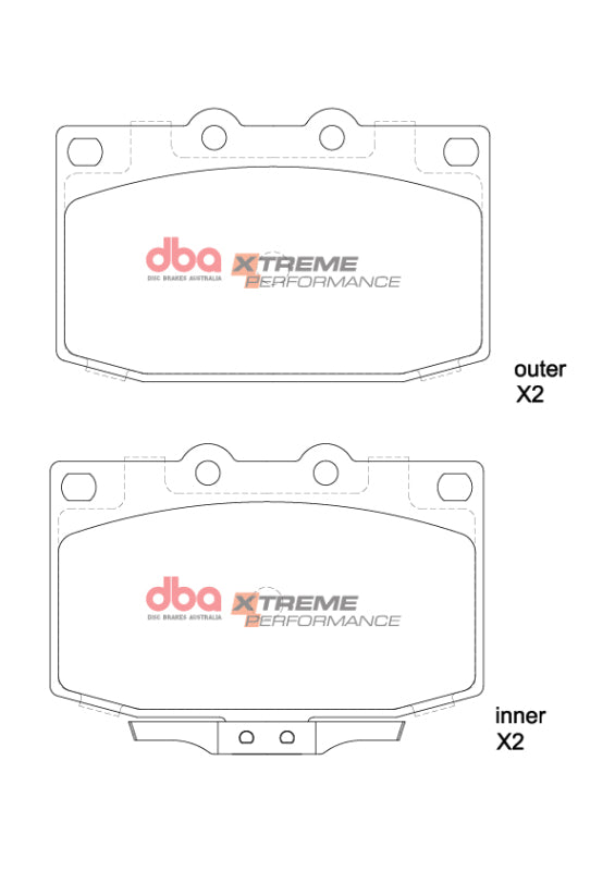 DBA 86-95 Mazda RX-7 (5 Lug) XP Performance Front Brake Pads - DB416XP