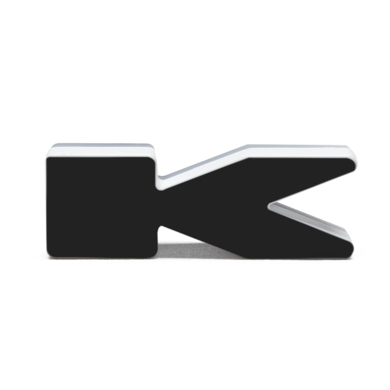 ORACLE Lighting Universal Illuminated LED Letter Badges - Matte Blk Surface Finish - K SEE WARRANTY - 3141-K-001