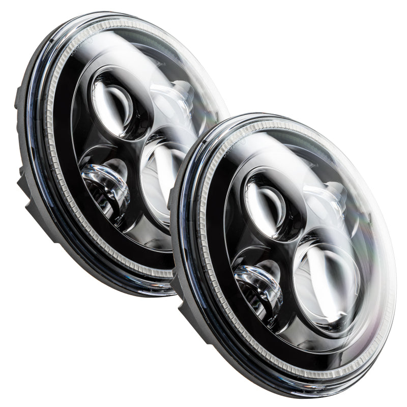 Oracle 7in High Powered LED Headlights - Black Bezel - ColorSHIFT - BC1 SEE WARRANTY - 5769-335