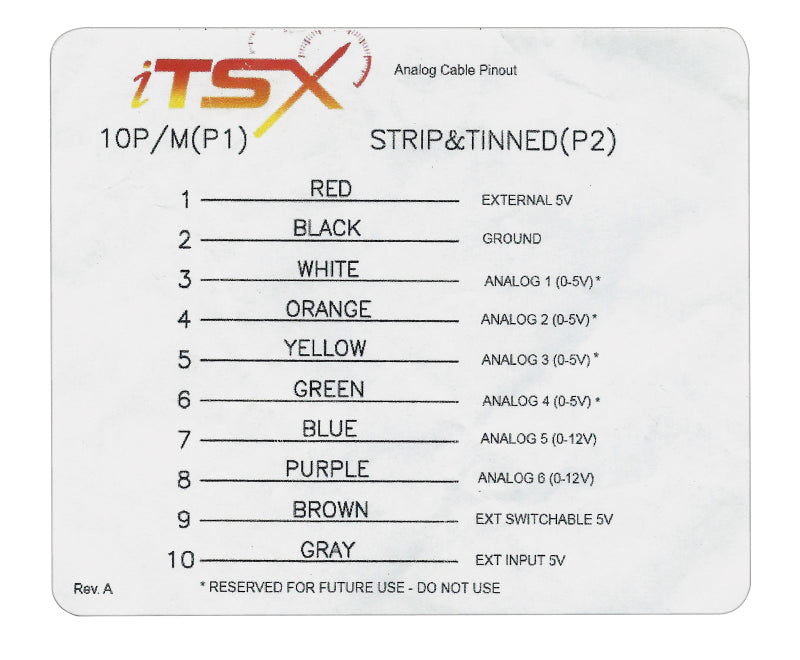 SCT Performance ITSX Analog Cable (for Ford Vehicles) - 4021