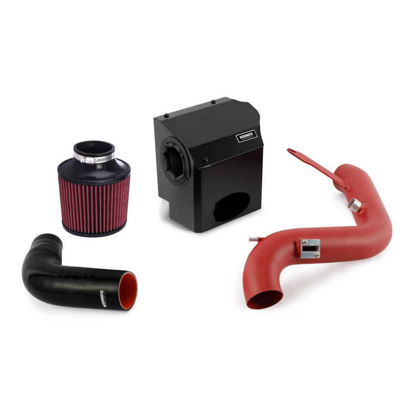 Clearance - Mishimoto 14-15 Ford Fiesta ST 1.6L Performance Air Intake Kit - Wrinkle Red