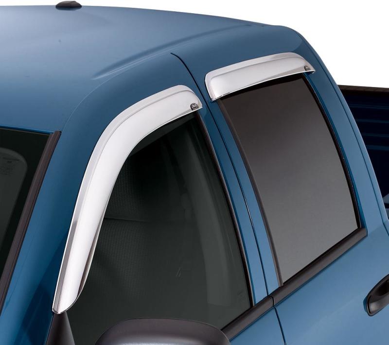 AVS 10-18 Toyota 4Runner Ventvisor Outside Mount Front &amp; Rear Window Deflectors 4pc - Chrome - 684242