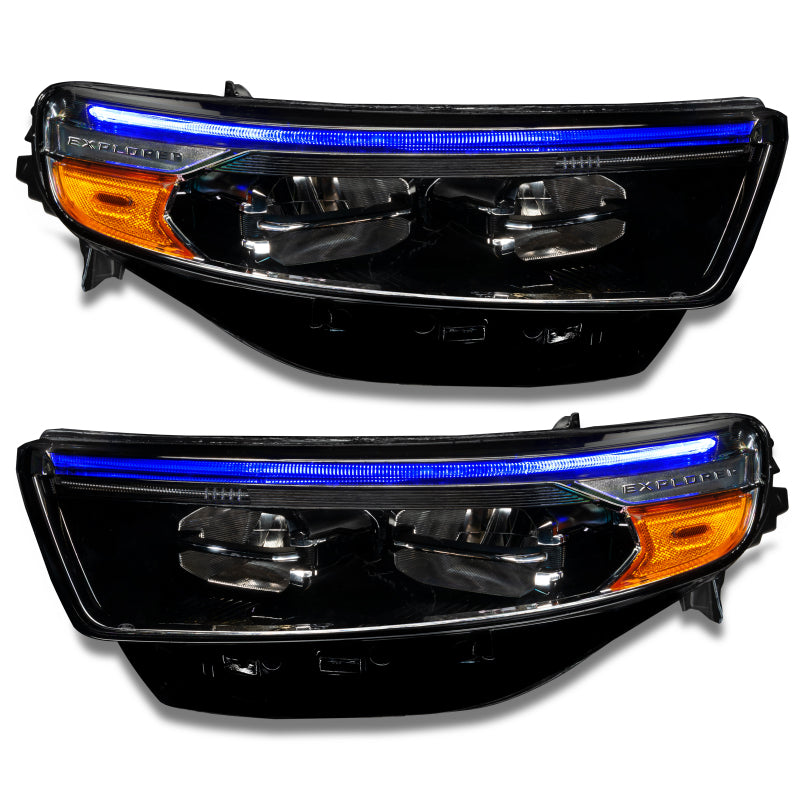 Oracle 20-22 Ford Explorer Dynamic RGB Headlight DRL Upgrade Kit - ColorSHIFT - Dynamic SEE WARRANTY - 1472-334