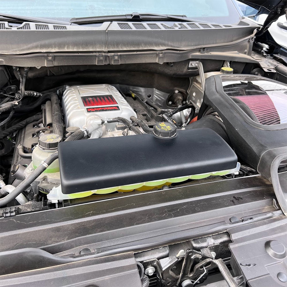 JLT Coolant Tank Cover for 2015-2024 F-150 &amp; Raptor - JLTCTC-F150-15