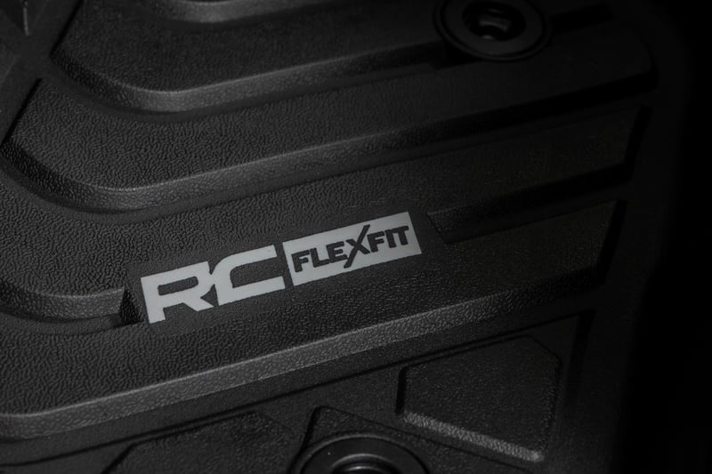 Rough Country - Flex-Fit Floor Mats - First & Second Row - Toyota Tacoma 2WD/4WD (2016-2023) - FF-71216