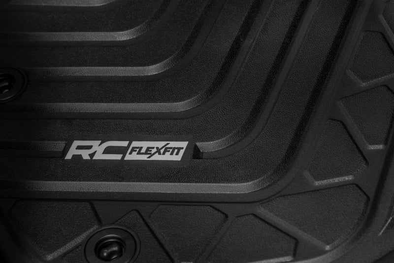 Rough Country - Flex-Fit Floor Mats - First & Second Row - Toyota Tacoma 2WD/4WD (2016-2023) - FF-71216