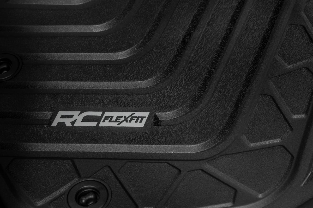 Rough Country - Flex-Fit Floor Mats - Front - Toyota Tacoma 2WD/4WD (2016-2023) - FF-7121 for 2016-2023 Toyota Tacoma - alter