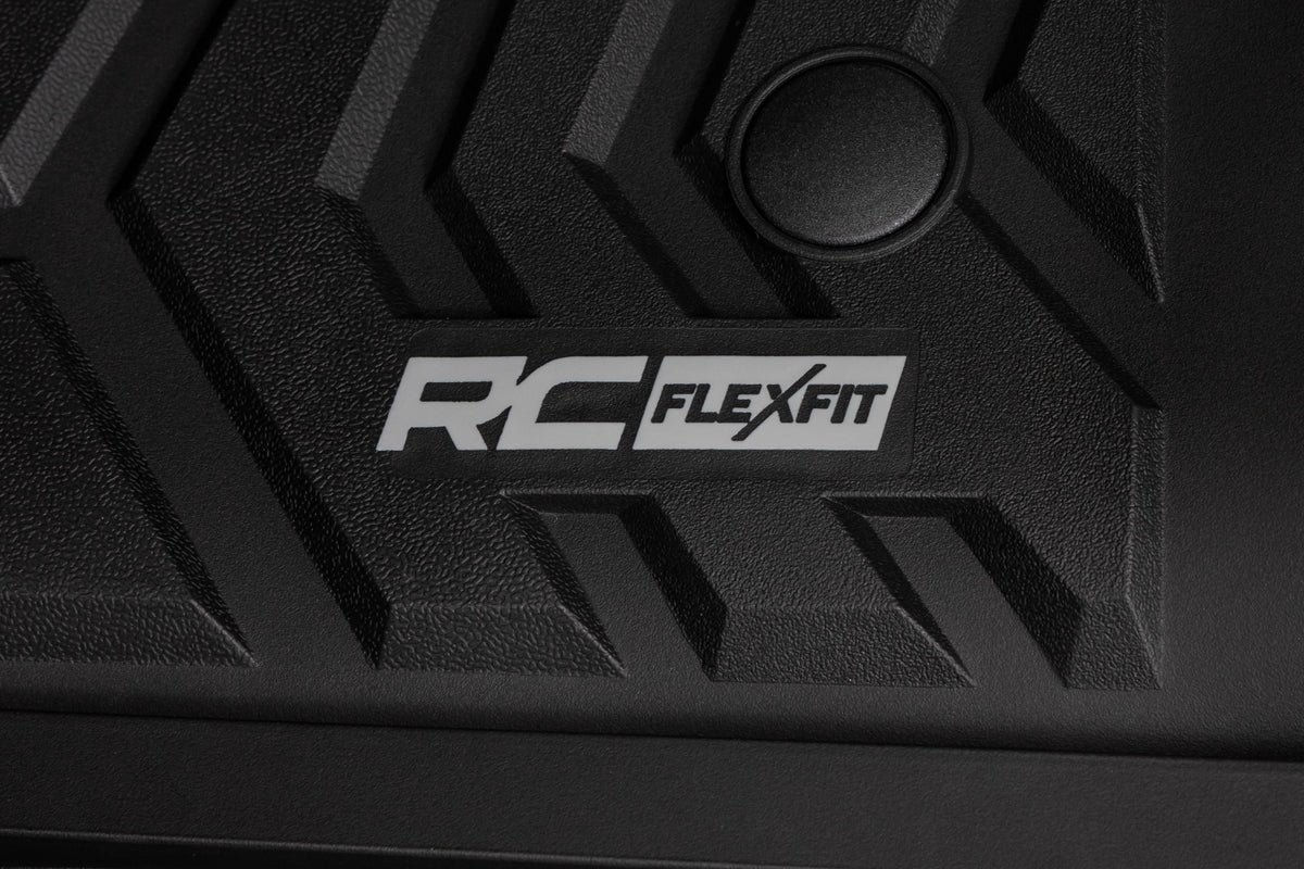 Rough Country - Flex-Fit Floor Mats - Front - Ford F-250/F-350 Super Duty 2WD/4WD (2017-2025) - FF-5171 by Rough Country - in